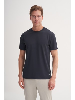 Cazador Bisiklet Yaka Erkek Antrasit T-Shirt 40470