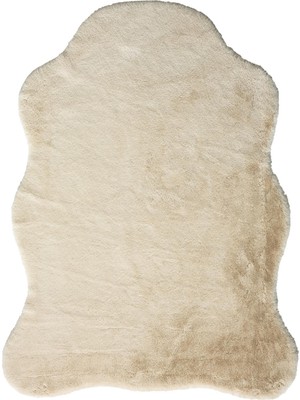 Karmen Halı Post Touch TH001B Bej Halı Tavşan Tüyü Post Peluş Kürk Halı