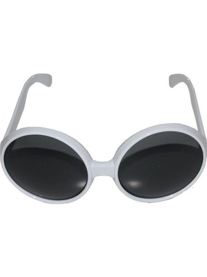 Moresun Buğz 80 Li Yıllar Beyaz Renk Nostalji Yeşilçam Parti Gözlüğü