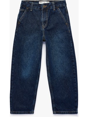 Koton Pamuklu Cepli Baggy Fit Denim Pantolon