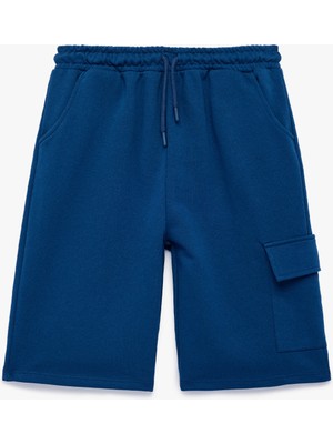 Koton Beli Lastikli Cep Detaylı Pamuklu Basic Şort