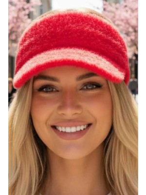 Tezzgelsin Kadın Tüylü Soft Vizör Şapka