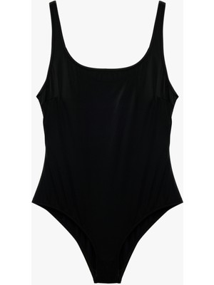 Koton U Yaka Kalın Askılı Yüzücü Mayo