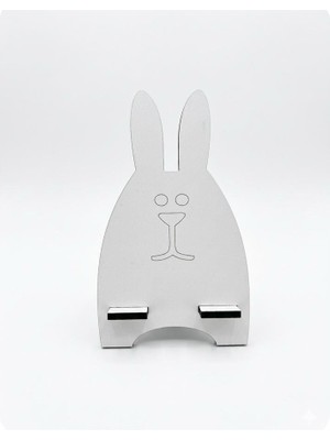 Tavşan figürlü ahşap Telefon Tutucu stand