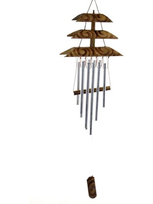 Hobilinka Bambu Metal Çanlı Rüzgar Çanı Repot-4