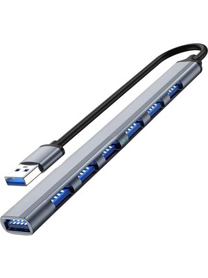 Plentiful 7 Port Çoklayıcı Hub USB 3.0 Alüminyum Slim ZR281