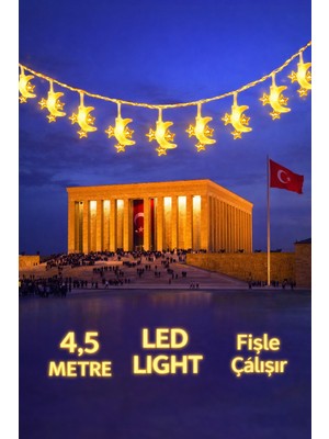 Okavango 4,5 Metre Cami Desenli Led, 23 Nisan Süsleri 23 Nisan Okul Anaokulu Süslemeleri