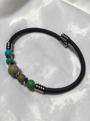 Basqio Doğal Taş Yaylı Bileklik - Varisit Taşı