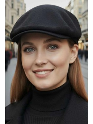 Tezzgelsin Kadın Arkadan Lastikli London Kaşe Kasket Şapka