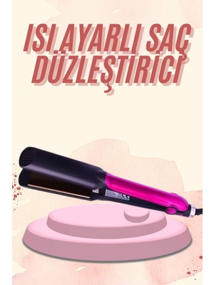 Hobilinka Saç Düzleştirici Seramik Kaplama Yüksek Isı Ayarlı Profesyonel 4 Kademeli 220 Decere