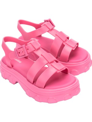 Mini Melissa Ella Infantil Preto Kız Çocuk Sandalet Pembe 36442