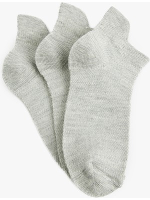 Koton Pamuklu 3'lü Patik Çorap Seti