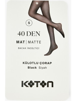 Koton 40 Den Mat Külotlu Çorap