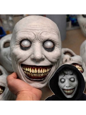 Hobilinka Dehşet Gülüşlü Donuk Göz Efektli Korku Maskesi 22X18 cm (4887)