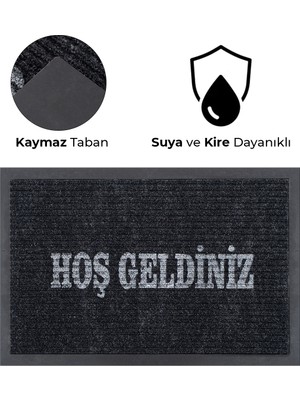 Karmat Nem Alıcı, Toz Alıcı Paspas, Baskılı Hoş Geldiniz Yazılı Paspas, Kaymaz Taban Iç ve Dış Mekan Paspas