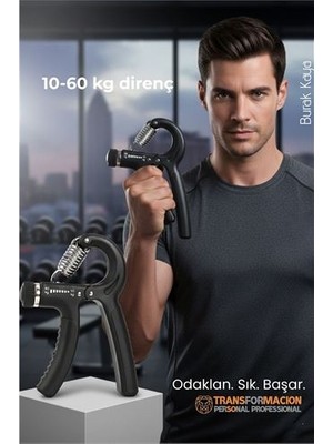 Hobilinka Progrip Ayarlanabilir Profesyonel El Yayı 10-60 kg | Paslanmaz Çelik Bilek Güçlendirici