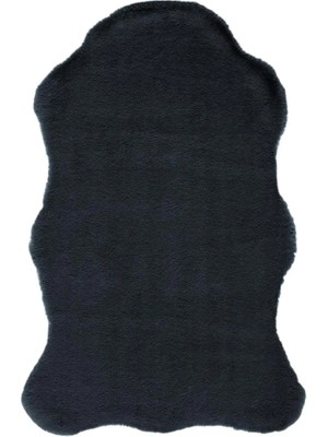 Karmen Halı Post Touch TH001C Antrasit Halı Tavşan Tüyü Post Peluş Kürk Halı