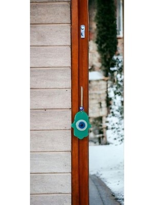 Hobilinka Nazar Boncuklu Jade Yeşili Fatma Ana Bereket Eli Cam Duvar Süsü