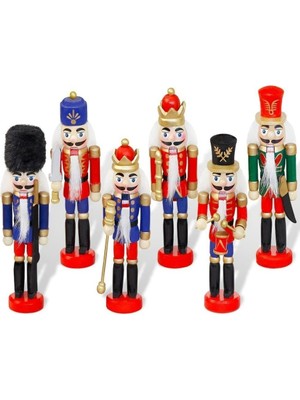 Hobilinka Kurşun Asker Ahşap Dekoratif Eşya 13 cm 6 Lı Set