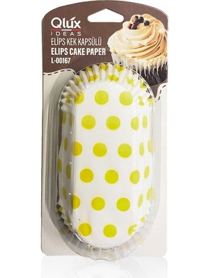 Hobilinka Elips - Geniş Kartela Kağıt Kek Kapsülü (4887)