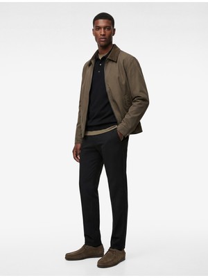 Koton Normal Bel Cepli Düğmeli Slim Fit Non Iron Esnek Kumaş Pantolon