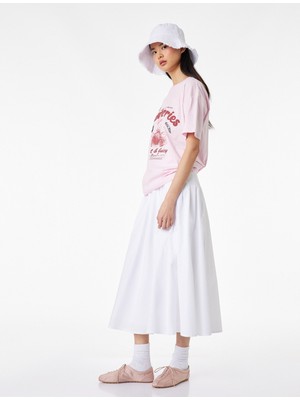 Koton Pamuklu Kısa Kollu Baskılı Bisiklet Yaka Tişört