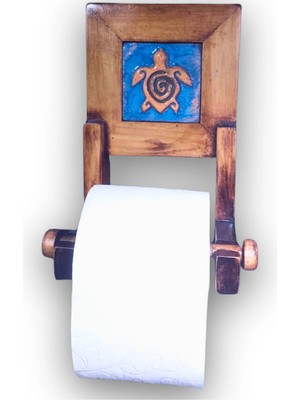 Toprakana Art Wc-Tuvalet Kağıdı Asma, Dekoratif Deniz Kaplumbağası Spiritüel Temalı 17,5X10,5X23(H)