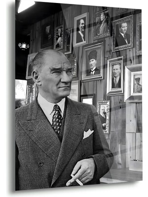 Shiny Art Atatürk Portre Galerisi Cam Tablo – ATA178