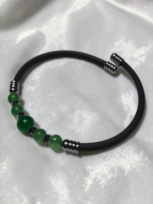 Basqio Doğal Taş Yaylı Bileklik - Akik