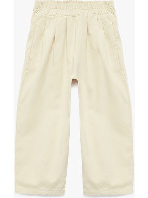 Koton Pamuklu Bol Kesim Pile Detaylı Balon Form Pantolon