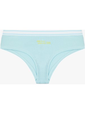 Koton Yüksek Bel Pamuklu Baskılı Hipster Külot