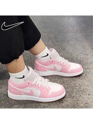 Nike Air Jordan 1 Low Kadın Pembe Sneaker Ayakkabı / 553560-614