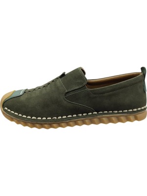 Luis Figo 3830 Yeşil Nubuk Yazlık Erkek Ayakkabı