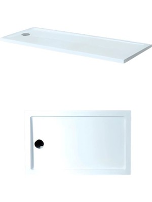100 x 140 Dikdörtgen Flat Duş Teknesi H:5 cm