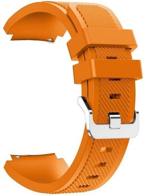 Gpack Fossil Gen 5e FTW4055 Kordon Kayış Çizgili Silikon 22/czg Turuncu