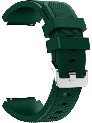Gpack Fossil Sport Watch 43MM Kordon Kayış Çizgili Silikon 22/czg Yeşil