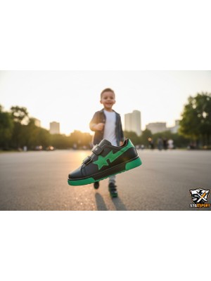 Stoxstore Çocuk Spor Ayakkabı Hafif Rahat Taban Günlük Kullanım Erkek Kız Çocuk Sneaker