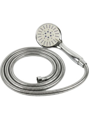 Alvo Store Buğz Duş Başlığı Seti Spiral Hortum Hareketli El Duşu Tutacağı Kirece Dayanıklı Tasarım - Buğz