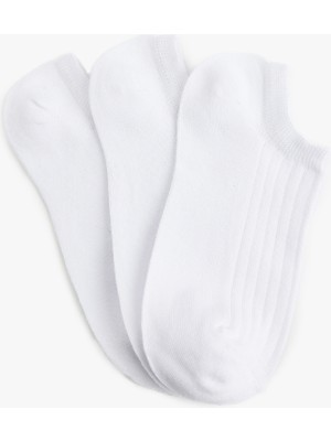 Koton 3'lü Pamuklu Basic Görünmez Çorap Seti
