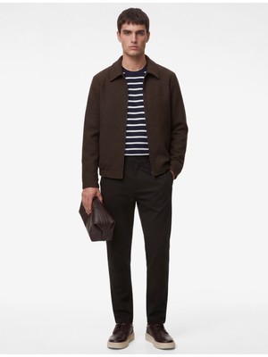 Koton Regular Fit Düğmeli Cepli Duble Paça Pantolon