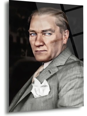 Shiny Art Atatürk Portre Cam Tablo – ATA154