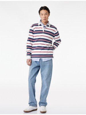 Koton Normal Bel Düz Paça Pamuklu Vintage Straight Fit Jean Pantolon