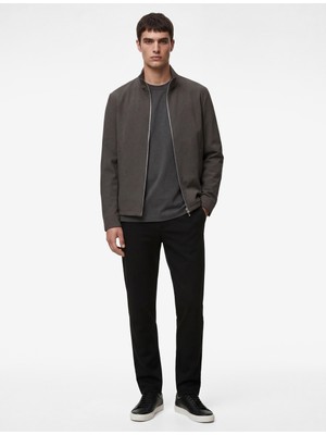 Koton Düğmeli Cepli Viskon Karışımlı Slim Fit Kumaş Pantolon