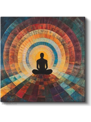 Artarilion Kare Kanvas Tablo Hd Dijital Baskı Salon Ofis Tablosu Kanvas Buddha 5 Duvar Dekorasyon