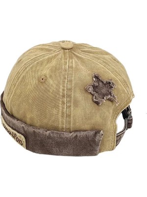 Rupen Kraft Ayarlanabilir Vintage Cap Yıkamalı Takke Şapka Eskitme Cap Eskitme Takke Şapka Hip Hop Şapka