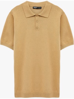 Koton Regular Fit Pamuklu Polo Yaka Kısa Kollu Triko Tişört