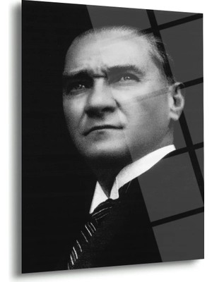 Shiny Art Atatürk Derin Bakışlar Cam Tablo – ATA163