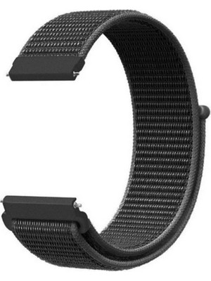 Gpack Zeblaze Ares 3 Pro 22MM Kordon Kayış Kumaş Cırt Cırtlı 22/crt Siyah