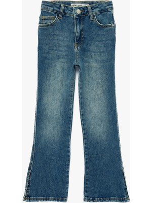 Koton Pamuklu Ispanyol Paça Denim Pantolon