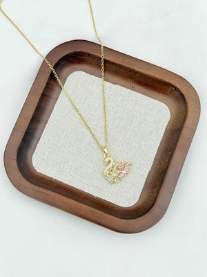 Çelik Gold Kuğu Kolye 45 cm